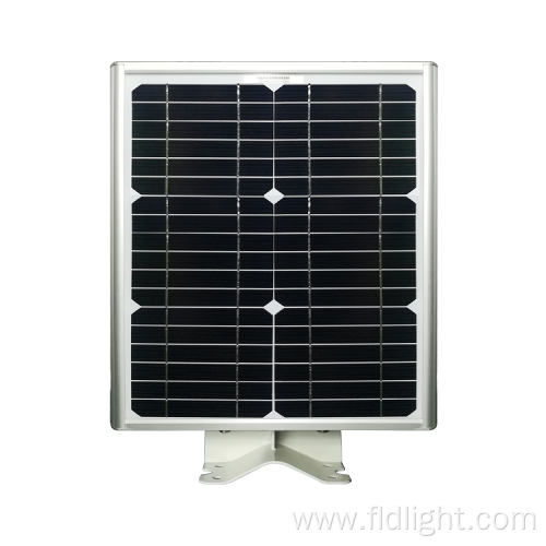 solar integrated light with solar panel